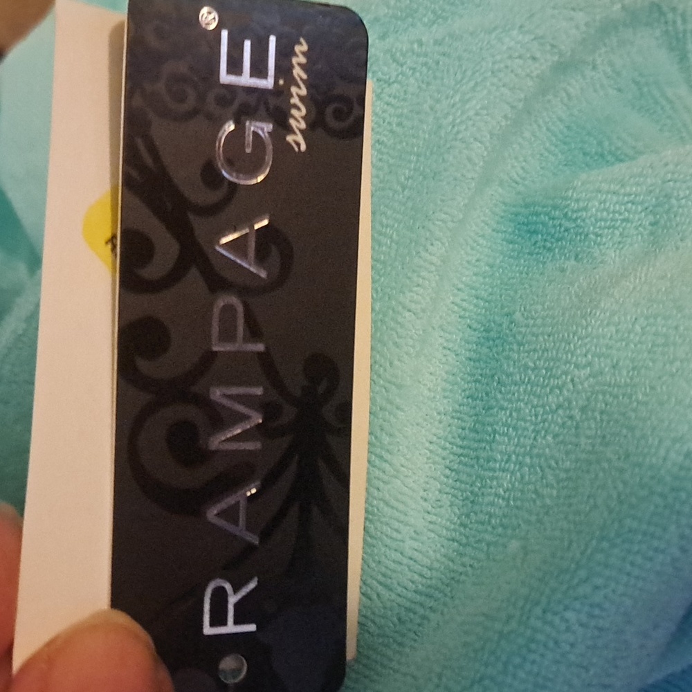 Rampage Swim Wear - Beach Towel Light Blue Swimming Suit Cover-up Size Large - Picture 4 of 5